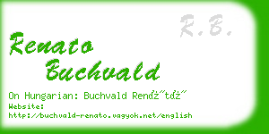 renato buchvald business card